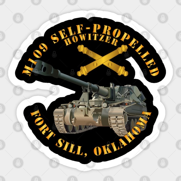 M109 155MM SP - Ft Fill OK w Arty Br Sticker by twix123844